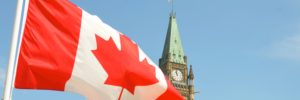 Canadian Flag at Parliament
